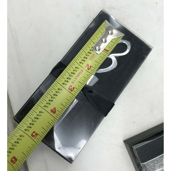 Silver Metal Double Heart Wine Bottle Stopper w/ Gift Box Wedding - Picture 3 of 3